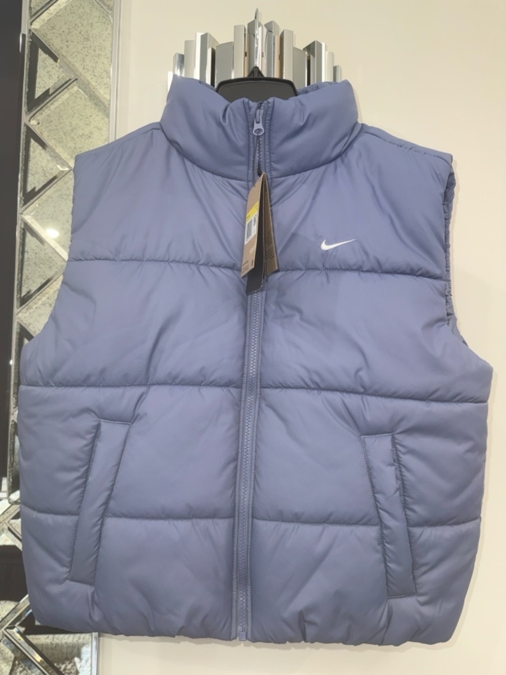 NWT Nike dusty blue like Puffer Vest thermal fit